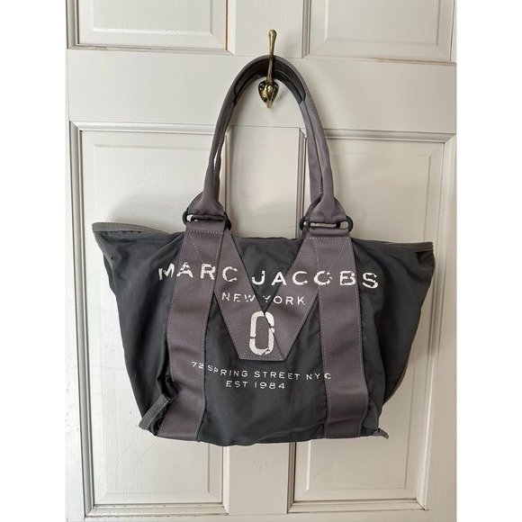 Mark Jacobs MARC JACOBS Logo Tote - M Canvas Tote Bag - Picture 1 of 9